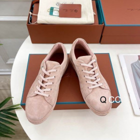 Loro Piana Women's Suede Sneakers / Light P/k