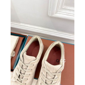 Loro Piana Women's Suede Sneakers / Apricot