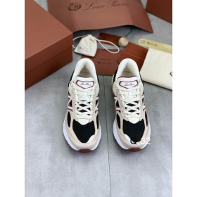Loro Piana Men's Sports Shoes / Beige/Black Collaboration With New Balance