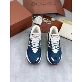 Loro Piana Men's Sports Shoes / Blue Collaboration With New Balance