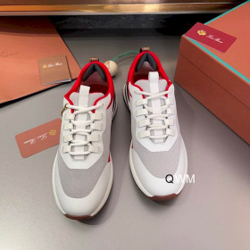 Loro Piana Men's Week End Walk Sports Shoes / Red/White