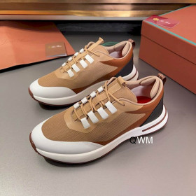 Loro Piana Men's Week End Walk Sports Shoes / Khaki