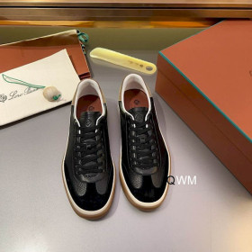 Loro Piana Men's Tennis Walk Sneakers / Black