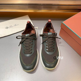 Loro Piana Men's Walk Wish Sports Shoes / Dark Green