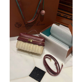 Loro Piana Women's Extra Small Rattan Pocket Bag / Malt/Caramel