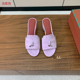 Loro Piana Women's Summer Charms Sandals / Light Purple