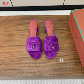 Loro Piana Women's Summer Charms Sandals / Purple