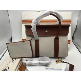 Loro Piana Women's Small Loom Bag / Natural/Caramel