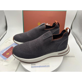 Loro Piana Flexy Walk Striped Knit Sneaker