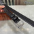 Loro Piana Belt Ostrich Leather Strap 35mm with Silver Buckle in Black