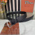 Loro Piana Alsavel Belt Calfskin Leather Strap 35mm with Silver Buckle in Black