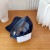 Loro Piana Baseball Cap with Adjustable strap in navy blue