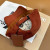 Loro Piana Corduroy Baseball Cap with Adjustable Strap in caramel brown