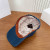 Loro Piana Denim Baseball Cap with Adjustable strap in dark blue