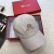 Loro Piana Embroidered Striped Linen Baseball Cap with Elasticated back in beige