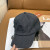 Loro Piana Linen Baseball Cap with Adjustable strap in black grey