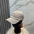 Loro Piana Linen Baseball Cap with Adjustable strap in grey beige