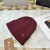 Loro Piana Men's / Women's Logo-Embroidered Ribbed Cashmere Beanie in burgundy