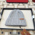 Loro Piana Men's / Women's Cable Knit Cashmere Beanie with Brown Logo Detail in blue