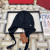 Loro Piana Men's / Women's Cuffed Wool Beanie in black