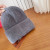Loro Piana Men's / Women's Fine Rib Knit Blend Beanie with Logo Tag in gray