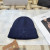 Loro Piana Men's / Women's Ribbed Knit Beanie in navy blue