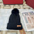 Loro Piana Women's Cashmere Beanie with Pom-Pom in black