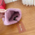 Loro Piana Women's Fine Rib Knit Blend Beanie with Logo Tag in rose pink
